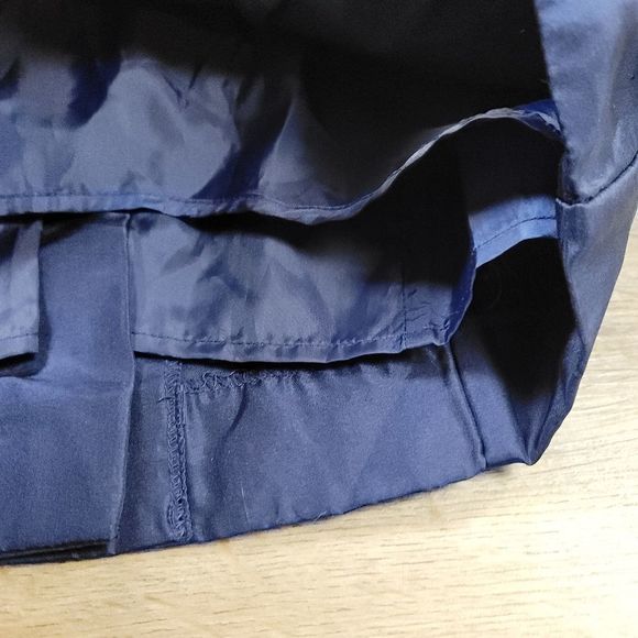 H&M Strapless Silk Dress Red Blue Sweetheart Sleeveless Sheath Casual Cocktail - Picture 9 of 12